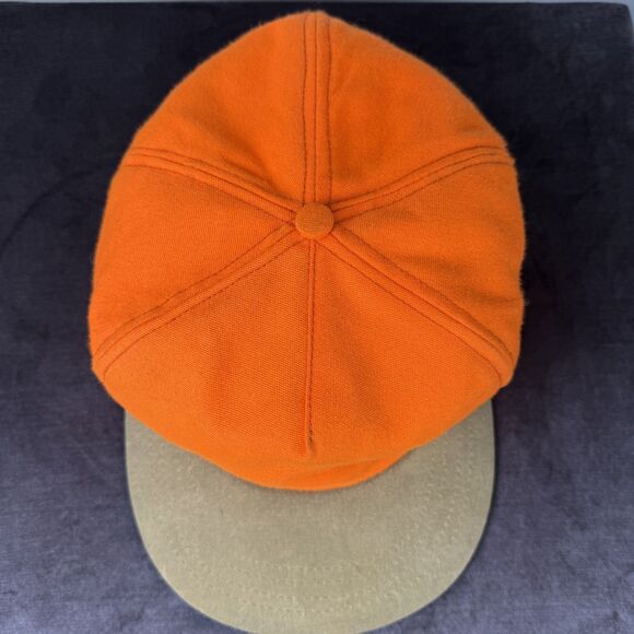 Vintage Filson Ear Flap Hat, Blaze Orange Hunting Cap Size XXL, USA Made - Picture 4 of 11